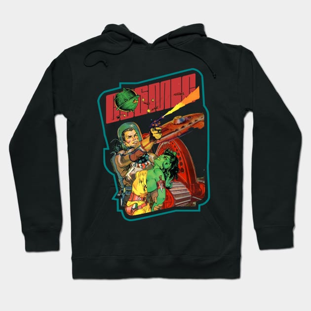 Cosmic vintage cartoon comics sci fi retro Hoodie by SpaceWiz95